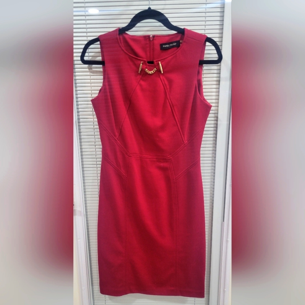 Ivanka Trump - Red Sheath Dress - Size 4